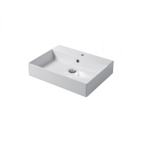 lavabo appoggio e sospeso cm 60x40 slim in ceramica